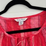 Tommy Bahama  Paramour Red Striped Top Sz XSP Photo 4