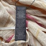 Vince Camuto Kimono Cardigan Cotton Shine Ruana Sunset O/S Pink Gold Stripe Photo 8