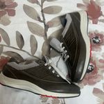 New Balance Gray and Red Athletic Shoes Photo 2