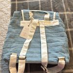 Lu & Elle Blue Striped Women's Terrycloth Bookbag Photo 1