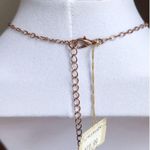 Betsey Johnson Copper Vintage Floral Medallion Necklace 18" Photo 3