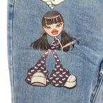 Dolls Kill  X Bratz collection flare wide jeans size XL stretch Photo 5
