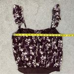 Free People  Take It Away Bodysuit Chocolate Merlot Floral S‎ Photo 8