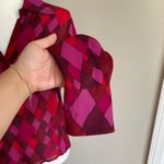 Rena Rowan  Silk Top in Red and Pink Size S Photo 2