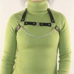 Black Harness Belt Overbust Chain O Rings New Photo 5