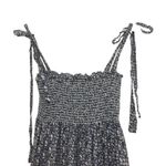 O.P.T. Cara Smocked Tiered Midi Dress Blue White Floral Small Cottagecore Boho Photo 4