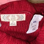 Pink Rose NWT  red cowl neck cable knit short sleeve sweater dress Photo 5