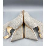 Nine West  Gorana 9 Wedge Ankle Strap Sandal Gray Snake Print Open Toe Slingback Photo 6