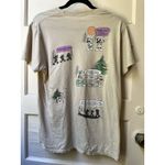 Disney Mickey Mouse Woods Tshirt M Beige Nature Hiking The Great Outdoors Stains Photo 2