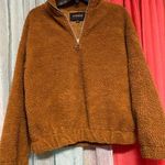 Women’s Large Ambiance Outerwear Pullover (mid zipper) Brown Photo 1