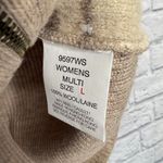 Woolrich Vintage  Patchwork Winter Concept Vest Womens L Wool Beige Blue Owl Snow Photo 4