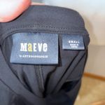 Maeve ‎ Anthropologie Black Top Ruched Detail Short Sleeve Small Photo 3