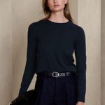 Banana Republic Navy Extra Fine Merino Wool Crewneck Sweater Photo 1