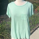 belle du jour Comfy Green Pocket Flowy Top Floral Back Photo 4
