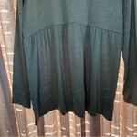Sonoma  Green Maternity Drapey Empire Waist Long Sleeve Shirt Size Large Photo 3