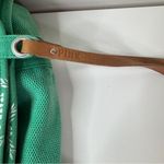 PINK - Victoria's Secret Vintage Victoria’s Secret PINK Green and White Monogram Canvas Tote Bag Photo 4