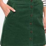 J.Crew Factory Forest Green Corduroy Mini Skirt size 6 Photo 0
