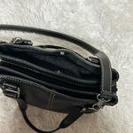 Fossil Black Pebble Leather Stitches Medium Shoulder Satchel HandBag Purse EUC. Photo 6