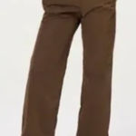 Good American Wide Leg Brown Pants size 2 Photo 0