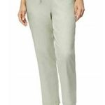 32 Degrees Heat 32 Degrees Sage Green Stretch Linen Blend Ankle Pant Small Photo 7