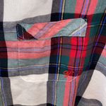 Victoria's Secret EUC Victoria’s Secret Flannel Pajama Set, Red, White, Green Plaid, Small Photo 8