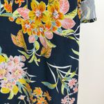 Avenue Floral Midi Dress Size 30/32 Multicolor Boho Flowy Vacation Tropical Photo 4