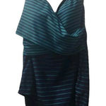 Penbrooke Womens Size L Striped One Piece Swimwear Dark Blue Size L Photo 0