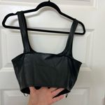 Sincerely Jules Black Faux Leather Crop Top Corset Size L Size L Photo 4