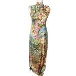 Isla & White High Neck Maxi Dress in Amalfi S Blue Photo 2
