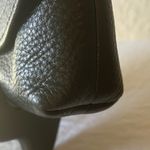 Coach : Black Pebbled Leather Clutch Wristlet- Silver Tone Photo 3