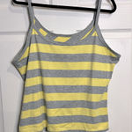 Ashley Stewart VTG -  yellow/gray striped tank - Size 18/20 Photo 0
