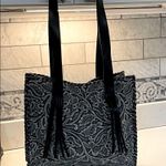 Kenzo Tote Denim Blue and White Patterned Tote Bag with Denim Sneakers. Size 38 Black Photo 2