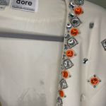 Vintage D'ore Blazer with Bold Gemstone Embellishments Gaudy rhinestones 80’s Orange Size 14 Photo 5