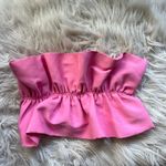 ZARA Pink Ruffle Strapless Tube Top NWT Photo 6