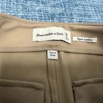 Abercrombie & Fitch NWT Beige Faux Leather Pants Size Short 28 Waist or Size 6 Photo 4