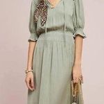 Anthropologie  Current Air Cap May sage green midi dress Photo 0