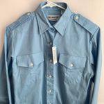 Van Heusen The Aviator By  Light Blue Long Sleeve Dress Shirt NWT Photo 5