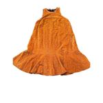 Maeve Anthropologie Women's Velvet Laser Cut Mini Dress Brown Size 2 Formal Photo 5