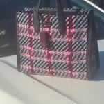 Kate Spade  Black and Pink Checkered Woven Tote Photo 5