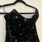 superdown Revolve  Stevie Sweetheart Mini Dress Black Metallic Photo 4