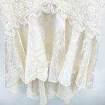 Betsy and Adam Womens Vintage 80s Ivory Lace Bridal Prom Formal Dress Size 16 Photo 5