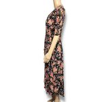 Paris Sport Club Vintage 90s Womens Prairie Floral Button Front Midi Shirt Dress Pink Size undefined Photo 4