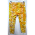 White House | Black Market  Size 2 Jeans Handmade Tie Dye Yellow Skinny Crop 235 Photo 8