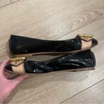 Giuseppe Zanotti  Design Black Patent Leather Buckle Ballet Flats Size 38.5/8.5 Photo 3