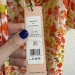 BCBGeneration size 12 SHORT PUFF SLEEVE MIDI DRESS IN BLURRED BUTTERCUP Photo 3