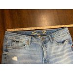Seven7  Fashion Jeans Women 14 Distressed Light Wash Cropped Western Boho Fringe Photo 4