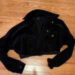 Windsor  Black Velvet Jean Jacket Photo 0