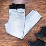 BLANK NYC • The Great Jones two tone skinny jeans high rise Aquarius wash black Photo 2