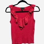 Lauren Jeans Co Ralph Lauren Vintage Ribbed Tank Top Hot Pink Size small Photo 0