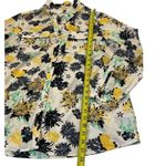 Charter Club  Women Sz XL Button Down Shirt Collared Floral Roll Tab Sleeve 7-357 Photo 5